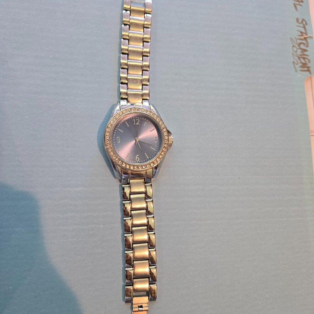 Chicos Women’s Watch Gold & Silver-Tone Stainless Steel Back